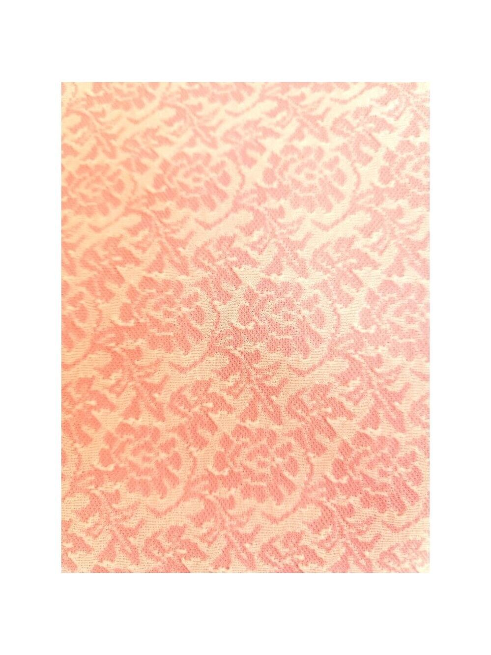 Vintage Pink Floral Pattern Polyester Fabric 2.5 Yards x 60 Inches Sewing Materi - Picture 5 of 6
